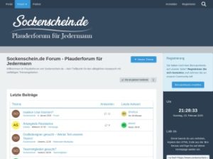 Sockenschein – Plauderforum für Jedermann